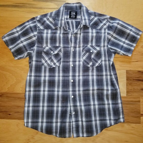 SQ Comfort Wash Top Grade Shirt Medium 100% Cotton - Picture 2 of 9